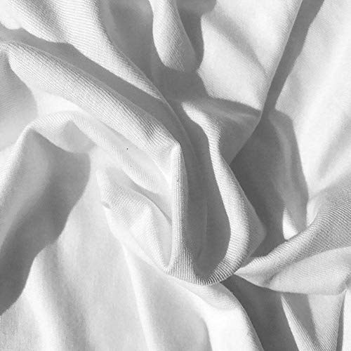 LuoMei Camiseta Estampada Blanca Jersey de Manga Corta con Cuello en o para Mujer Camiseta de Algodón Puro para MujerComo se muestra, XS