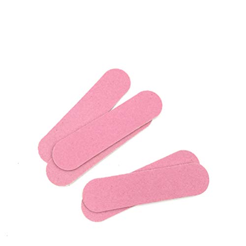 Lurrose 100pcs Mini limas de uñas Tablero de impresión Bustres de uñas de madera Herramientas de manicura desechables para limas de uñas (colores aleatorios)