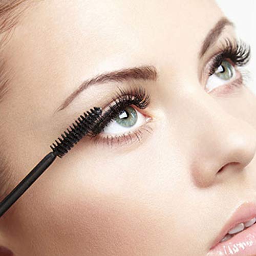 Lurrose 2 unids 10 ml Reutilizable vacío tubo de rímel con varita de pestañas Embudos Aceite de ricino Cepillo de pestañas Inserciones de goma Set DIY Mascara contenedor con tapa