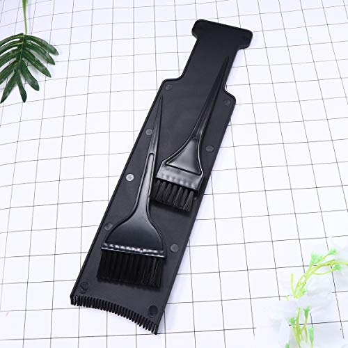 Lurrose Tablero de paleta de peluquero con cepillo para herramientas para teñir el cabello Balayage