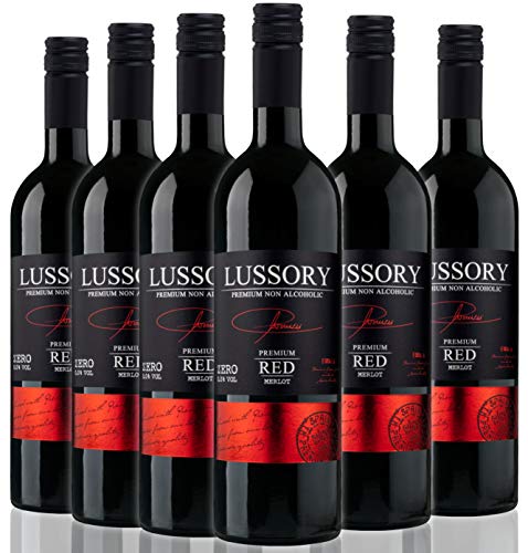 Lussory Merlot vino tinto sin alcohol caja de 6 ud
