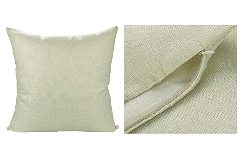 Luxbon 2 Fundas de Cojín Almohada Lino Duradero Mr & Mrs Regalos de San Valentín Decoración para Sofá Cama Coche Pareja 18x18" 45x45 cm