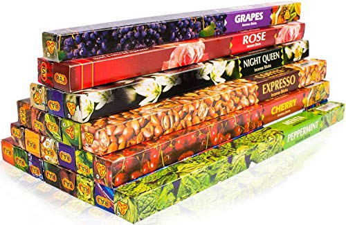Luxflair Sticks de Incienso de la India XXL Set de 25 variedades Diferentes, p. Nag Champa, sándalo, ámbar, Cannabis, Chocolate y Mucho más.