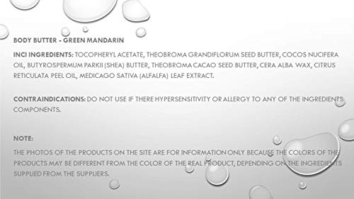 Luxury BIO Cosmetics - Green Mandarin - manteca corporal - hidrata, nutre intensamente - tipos de piel: todos (100 ml)