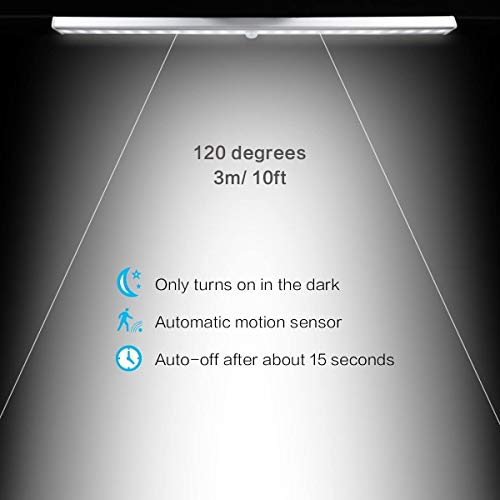 Luz Nocturna,Sensor de Movimiento Recargable Sensor de Luz Interior Luz de Armario Luz LED de armario,3 Modos de Luz,Para Armario,Pasillo,Escalera,Sótano,Cocina,Garaje,Gabinete y Baño(24 LED)