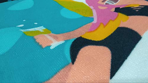 lvl25 Toalla de Playa y Piscina Original y Divertida, 160 x 90 cm. Texto Antes Muerta Que Sencilla