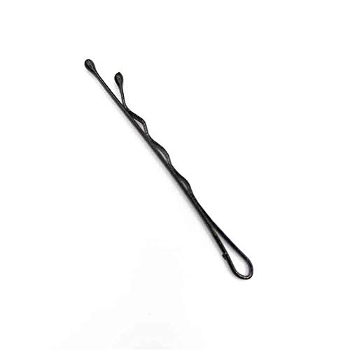 LVYI 300 pinzas de pelo Mujer, pinzas de pelo Negro son perfectas for todas peinados y todos los peinados.Clips de hierro negro, clips negro con jefes de abalorios, clips de alambre de onda, antidesli