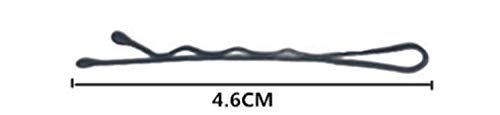 LVYI 300 pinzas de pelo Mujer, pinzas de pelo Negro son perfectas for todas peinados y todos los peinados.Clips de hierro negro, clips negro con jefes de abalorios, clips de alambre de onda, antidesli