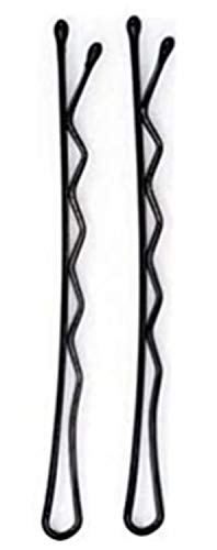 LVYI 300 pinzas de pelo Mujer, pinzas de pelo Negro son perfectas for todas peinados y todos los peinados.Clips de hierro negro, clips negro con jefes de abalorios, clips de alambre de onda, antidesli