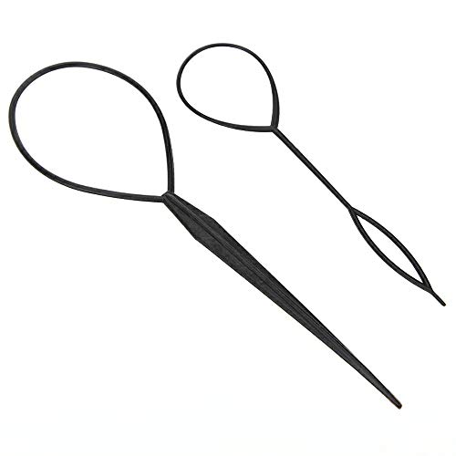 LWBTOSEE Juego de 4 pinzas de pelo trenzado mágico para sujetar el cabello, trenzas, agujas de tirar, coleta y herramientas de bricolaje
