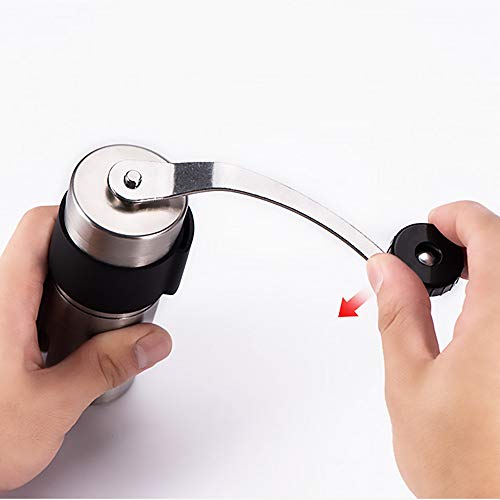 LWXXXA Molinillo de café en Grano Manual, Mini Molinillo de Acero Inoxidable portátil, café de Goteo, para Usar en café exprés, Prensa Francesa, Especias, Hierbas, Pimienta