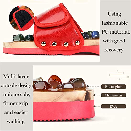 LWZ Zapatillas de Masaje de pies, Masaje de pies, Zapatos de Masaje de Salud de Fascitis Plantar, Remedios Naturales para aliviar el Dolor y la Fatiga de Las piernas