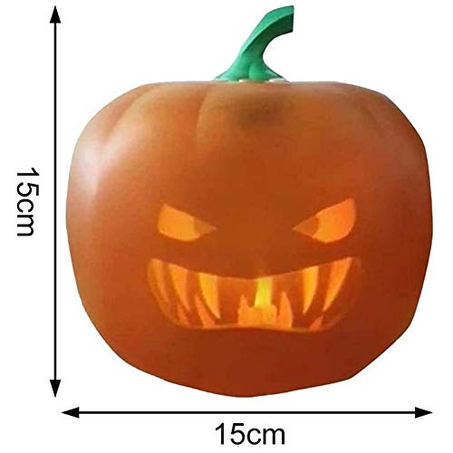 LXNQG USB Linterna de Calabaza de Halloween, LED Nocturna Lámpara Atmósfera con Proyector y Parlantes Incorporados Regalos para Niños