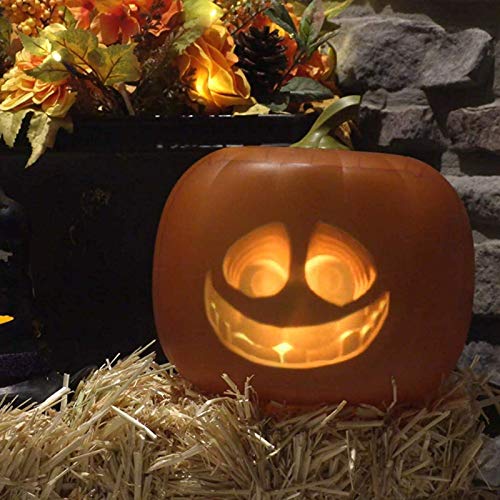 LXNQG USB Linterna de Calabaza de Halloween, LED Nocturna Lámpara Atmósfera con Proyector y Parlantes Incorporados Regalos para Niños