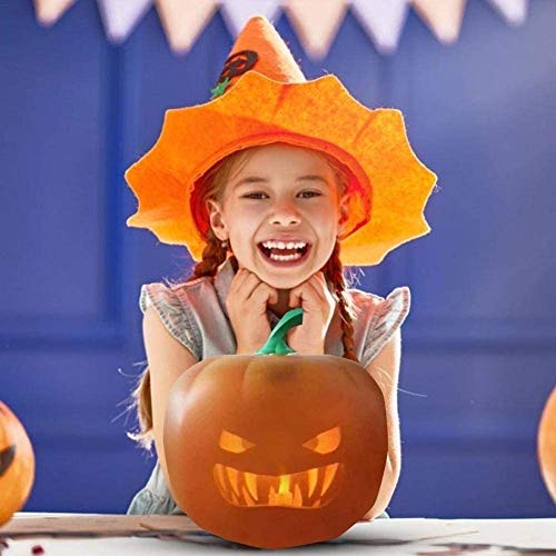 LXNQG USB Linterna de Calabaza de Halloween, LED Nocturna Lámpara Atmósfera con Proyector y Parlantes Incorporados Regalos para Niños