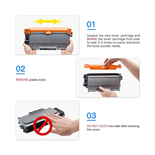 LxTek TN2220 Compatible Reemplazo para Brother TN2220 TN-2220 TN2010 TN-2010 Cartuchos de tóner para Brother MFC-7360N HL-2130 2240D 2250DN 2270DW FAX-2840 2940 2845 DCP-7060D 7055 7055W 7065DN 7070DW