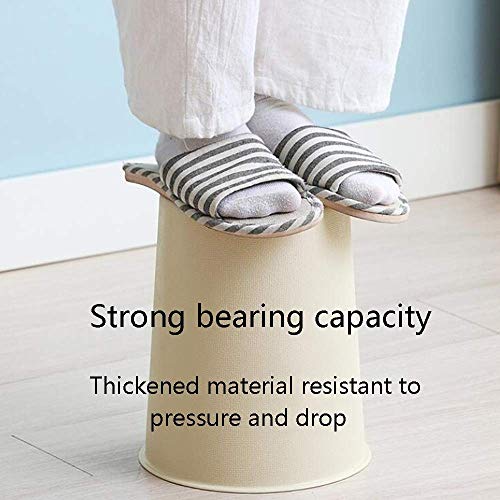 LXZSP Contenedores de Cocina Bote de Basura, Bote de Basura de plástico, Bote de Basura de plástico sin Tapa, Bote de Basura Redondo para Sala de Estar, Dormitorio, baño, Oficina