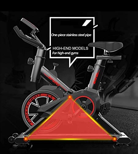 LYDZ Fitness Spinning Bike Aerobic Home Coach Bicicleta estática, Bicicleta rápida con Sistema de transmisión por Correa de bajo Ruido, Equipo de Ejercicio físico