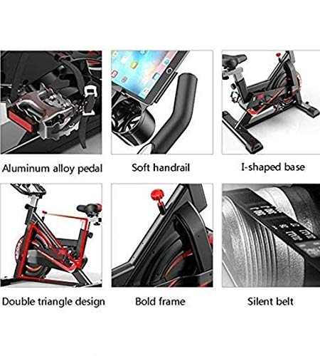 LYDZ Fitness Spinning Bike Aerobic Home Coach Bicicleta estática, Bicicleta rápida con Sistema de transmisión por Correa de bajo Ruido, Equipo de Ejercicio físico