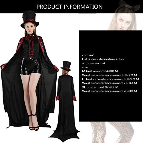 LYMCDP Disfraces De Halloween, Parejas De Adultos, Disfraces De Conde Vampiro, Disfraces De Diablo De Club Nocturno, Disfraces De Zombies