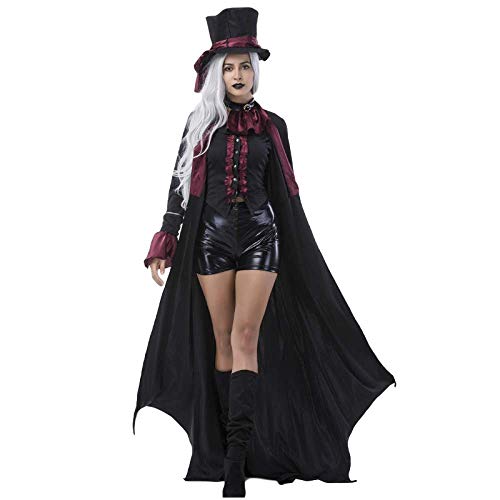 LYMCDP Disfraces De Halloween, Parejas De Adultos, Disfraces De Conde Vampiro, Disfraces De Diablo De Club Nocturno, Disfraces De Zombies