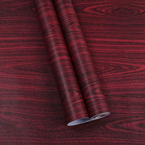 LZYMLG Vinilo 3D Mediterráneo grano de madera papel autoadhesivo para muebles de pared de madera