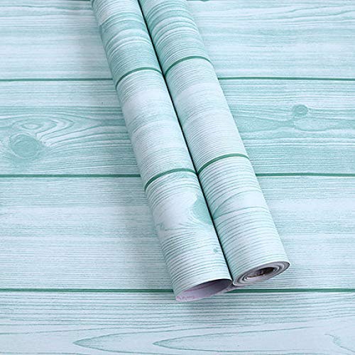 LZYMLG Vinilo 3D Mediterráneo grano de madera papel autoadhesivo para muebles de pared de madera