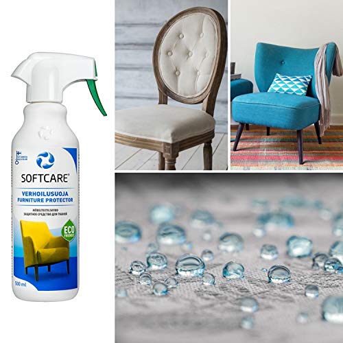 M-SOLUCIONES - Softcare Protector Antimanchas para Textiles, Sofás, Sillas, Tapicería de Coche.