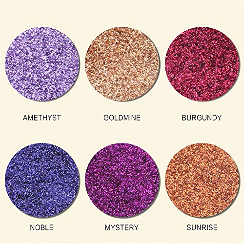 Maange Sombras de Ojos Paletas de Maquillaje de 12 Colores Sombras de Ojos Brillantes Paletas de Colores para Ojos de Maquillaje
