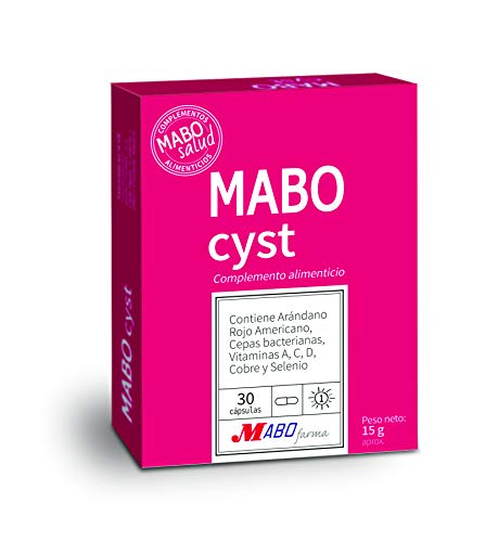 MABO Cyst 30 cap (1 mes) - Protección Contra Infecciones Urinarias Arándano Rojo Probióticos Cepas Bacterianas Vitaminas A C D Cobre Selenio