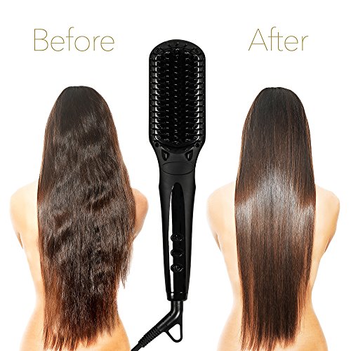 MadameParis - Cepillo Alisador Iónico Edición LILA - Cepillo Profesional Térmico Cerámico- Calentamiento Súper Rápido - Efectividad de Peluquería Profesional