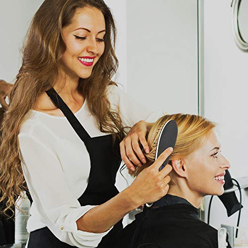 MadameParis - Cepillo eléctrico profesional para alisar el cabello, Negro