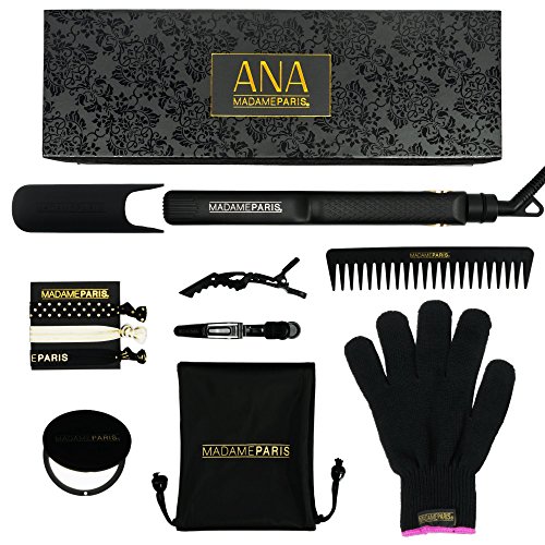 MadameParis – Plancha profesional ANA – Plancha de pelo profesional – Producto del año – Placas Nano cerámica – Plancha para el cabello