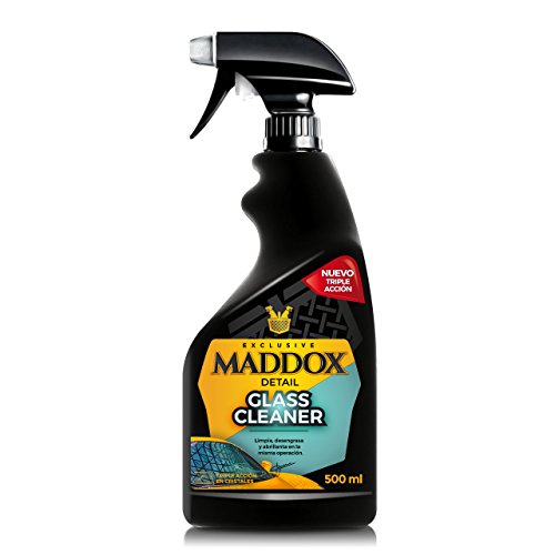 Maddox Detail - Glass Cleaner - Limpiacristales Triple Acción, Limpia, Desengrasa y Abrillanta (500ml)