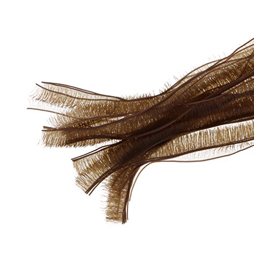 MagiDeal 40 Piezas Pestañas de Simulación de Plástico para Doll BJD Muñecas Make Up Accesorio - Leonado