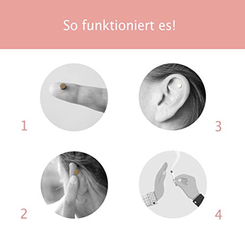 magnopuncture - Imán antihumo, acupuntura magnética Original, fácil de no Fumar Gracias a la acupuntura magnética, Anillo de Masaje sin estrés