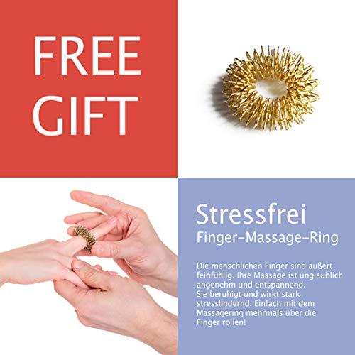 magnopuncture - Imán antihumo, acupuntura magnética Original, fácil de no Fumar Gracias a la acupuntura magnética, Anillo de Masaje sin estrés