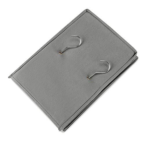MaidMAX Organizador para Armario, Estantería Colgante para Ropa, Organizador de Armario Colgante, Estantería de Tela de 3 Niveles, Gris