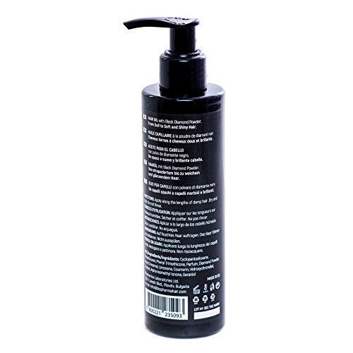 Main Thing - Aceite de brillo para el cabello con polvo de diamante negro, 200 ml