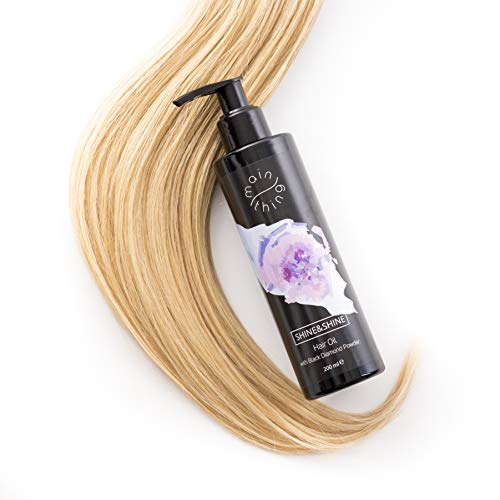 Main Thing - Aceite de brillo para el cabello con polvo de diamante negro, 200 ml