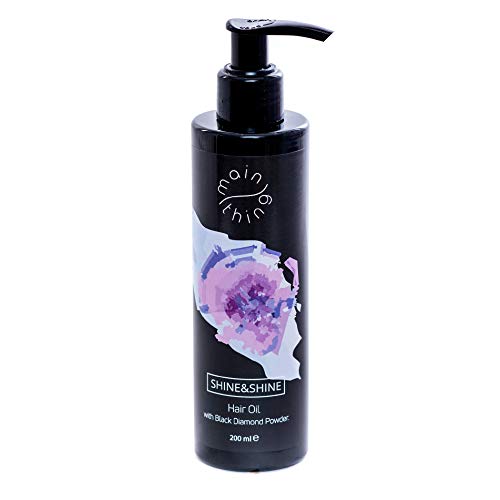 Main Thing - Aceite de brillo para el cabello con polvo de diamante negro, 200 ml