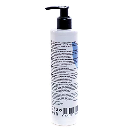 Main Thing - Crema abrillantadora para el cabello con polvo de diamante negro, 300 ml