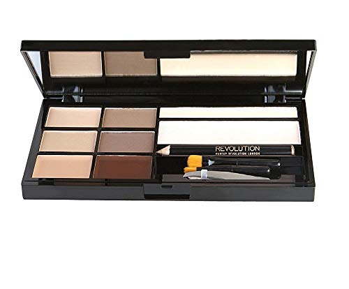 Makeup Revolution Ultra Brow Fair to Medium Paleta do stylizacji brwi