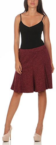 Malito Falda otoño Invierno Mini 6914 Mujer Talla Única (Burdeos)