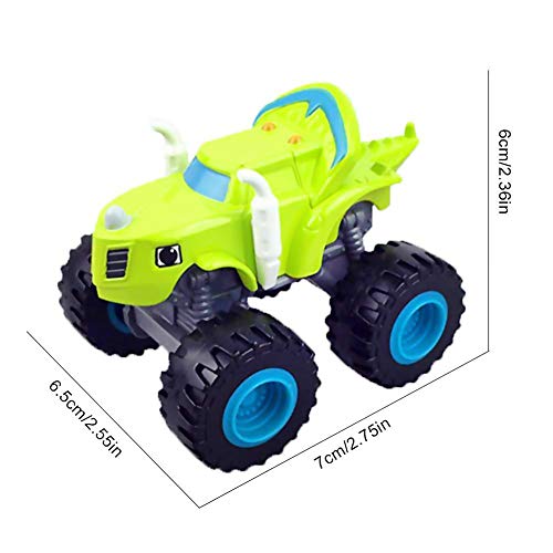 Mallalah 6 Pack de Juguetes para niños y Monster Machines Super Stunts Blaze Kids Truck Car Coll Regalo para niños en cumpleaños Navidad Toys Juguetes para niños de 1 2 3 años