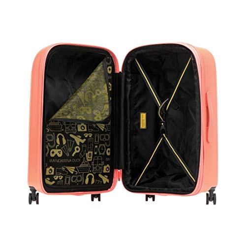 Mandarina Duck Logoduck + Maleta con 4 ruedas coral 69 cm