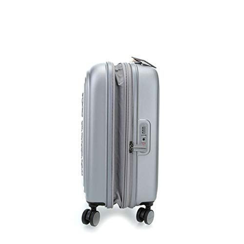 Mandarina Duck Logoduck + Maleta con 4 ruedas plata 55 cm