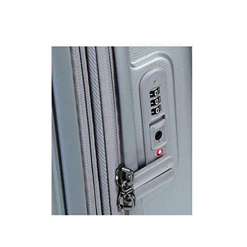 Mandarina Duck Logoduck + Maleta con 4 ruedas plata 55 cm