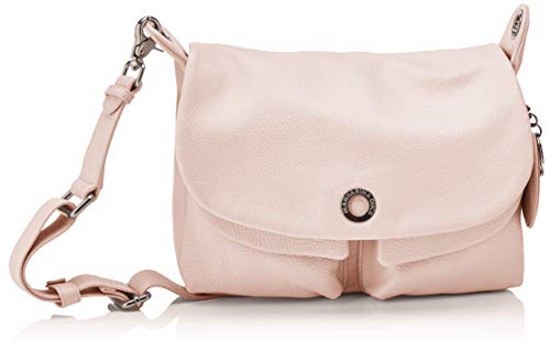 Mandarina Duck Mellow Leather Tracolla, Bolsa de mensajero para Mujer, Rosa (Rose Metal), 12x27.5x28 Centimeters (W x H x L)