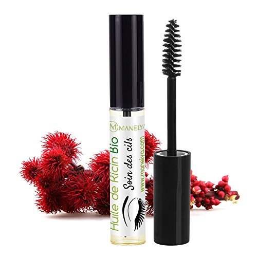 Manelya: aceite de ricino con aplicador para pestañas, 10 ml